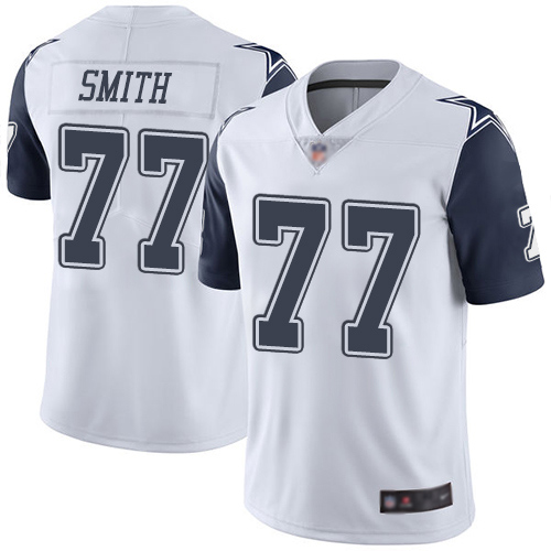 Men Dallas Cowboys Limited White Tyron Smith #77 Rush Vapor Untouchable NFL Jersey